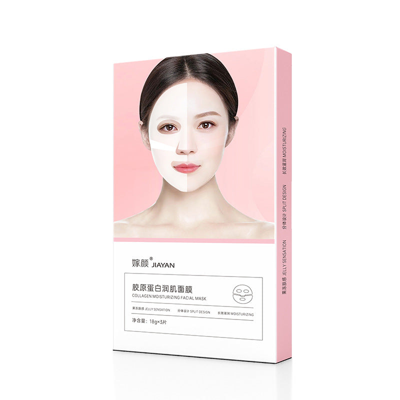Masque hydratant pour peau de gelée en cristal collagène