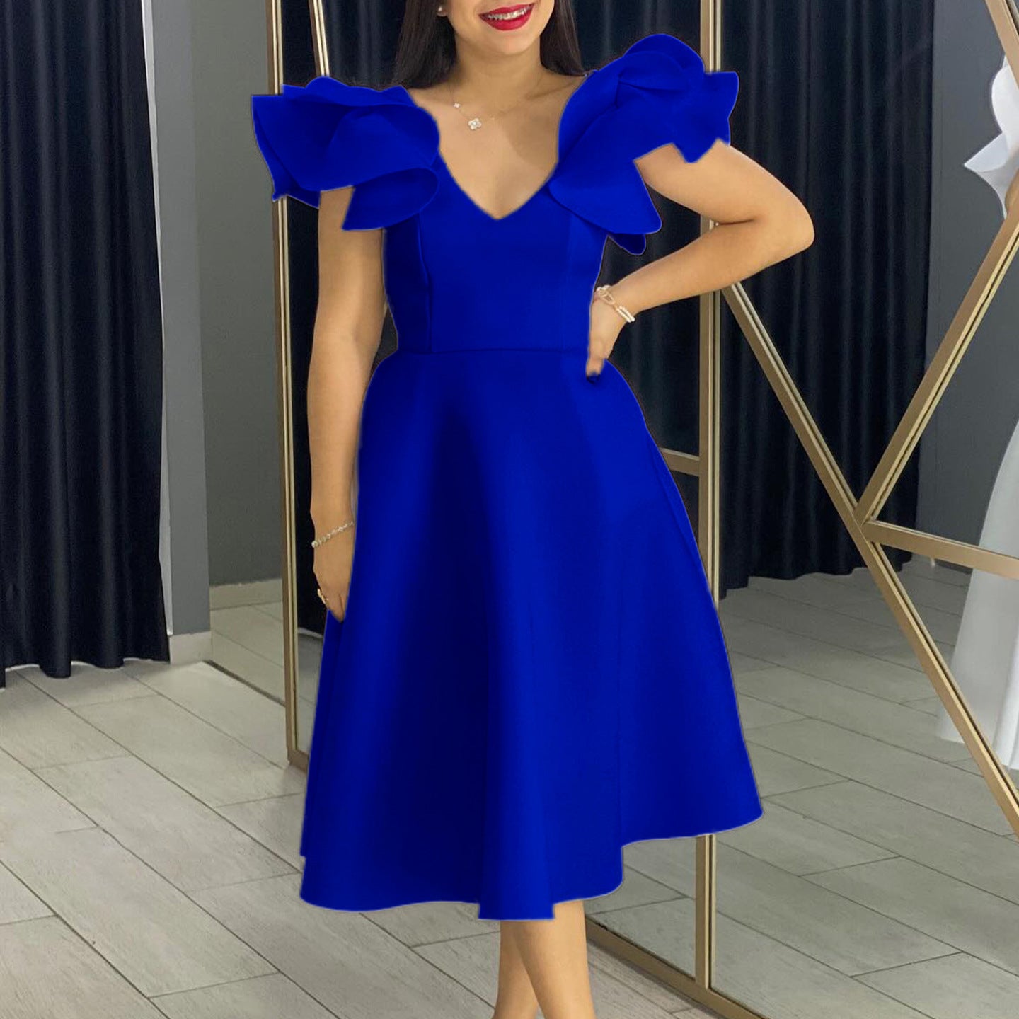 Robe à manches hautes pour les banquets et les fêtes