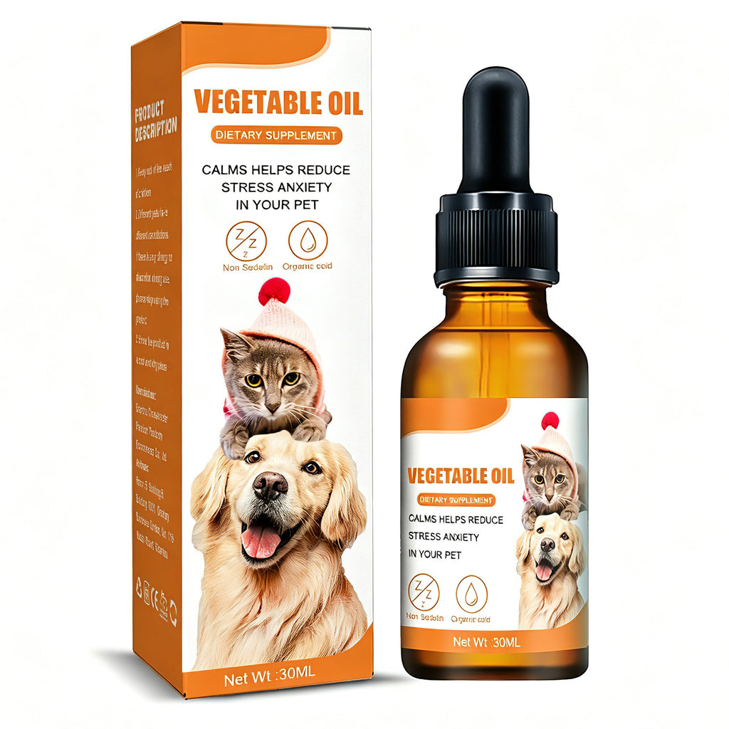 Huile de chanvre calmante pour chiens et chats