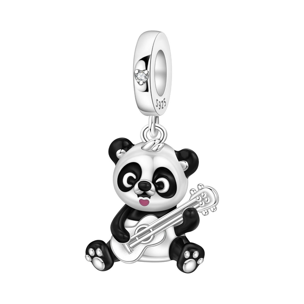 Bamboo mignon Panda bricolage perles de cuivre pendentif accessoires