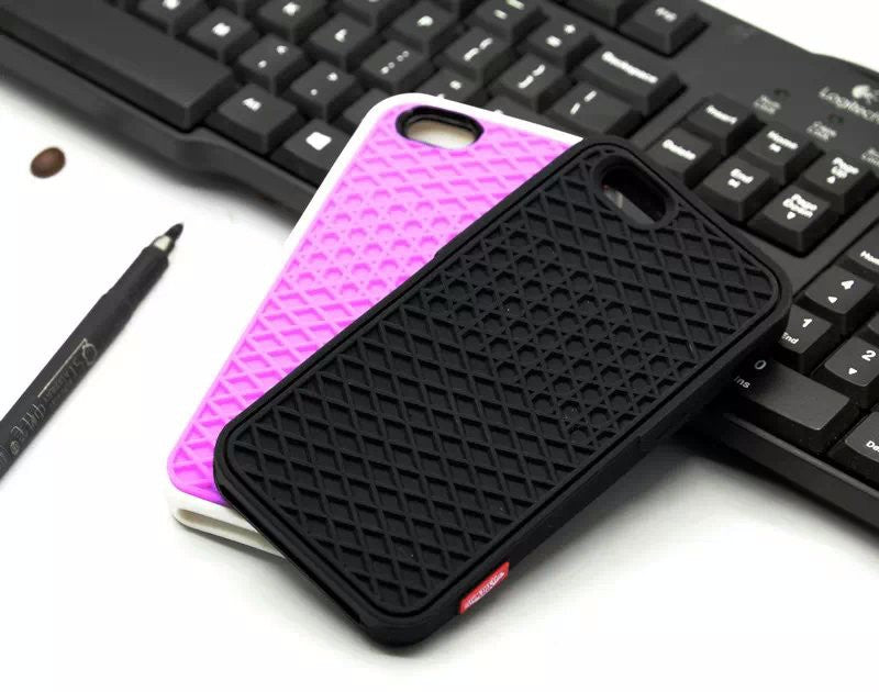 Étui de téléphone en silicone à semelle de gaufre