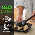 2-Pack Silicone Basting & Pâtisserie Brosses résistant à la chaleur sans huile BPA et épandeur de sauce pour