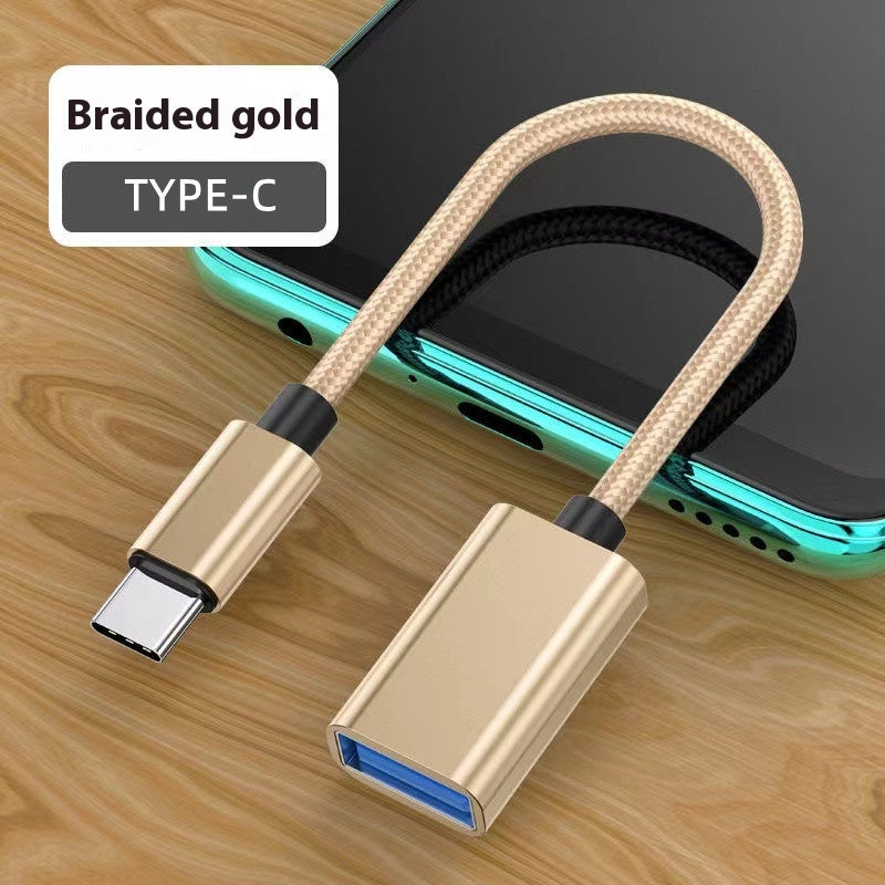 OTG USB Adaptateur Cable Phone Fast Charge Car Read USB Drive