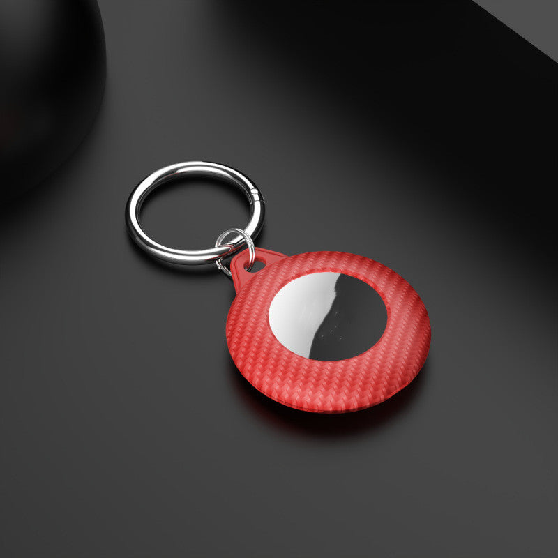 Convient pour dispositif anti-perte Pp Carbon Fiber Pattern Keychain Frosted Ultra-fin Tracker