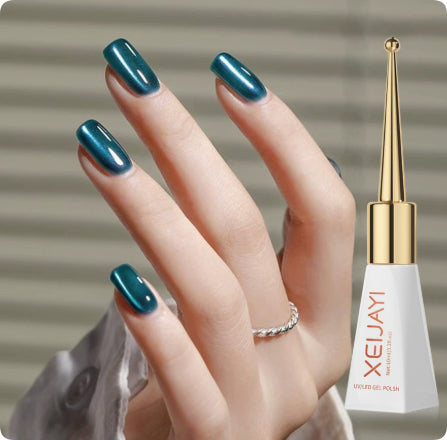 Lake-Blue Couleur Solide Chat Blanchiment des yeux Art style court