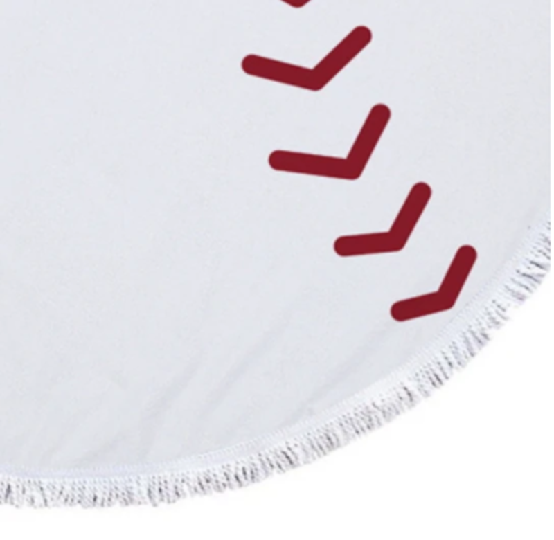 Serviette de plage imprimée en microfibre et en tassel