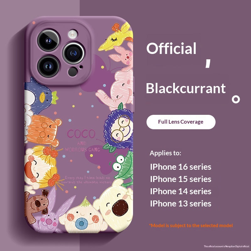 Compatible with the 5 Liquid Silicone 14 Plus Phone Case