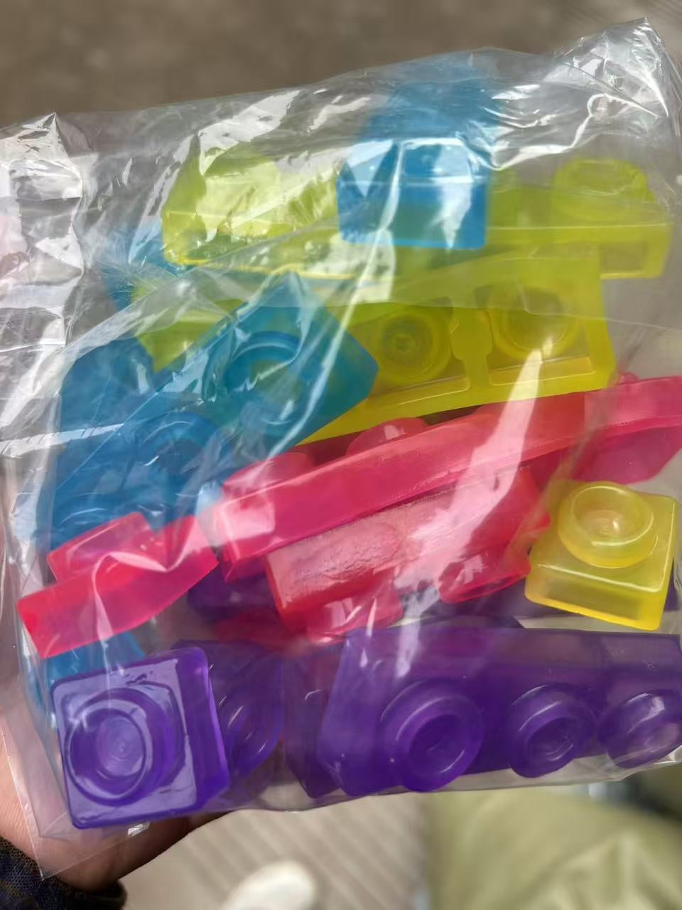 Jeu Jelly Block Stress-relief Blocks pour adultes transparents
