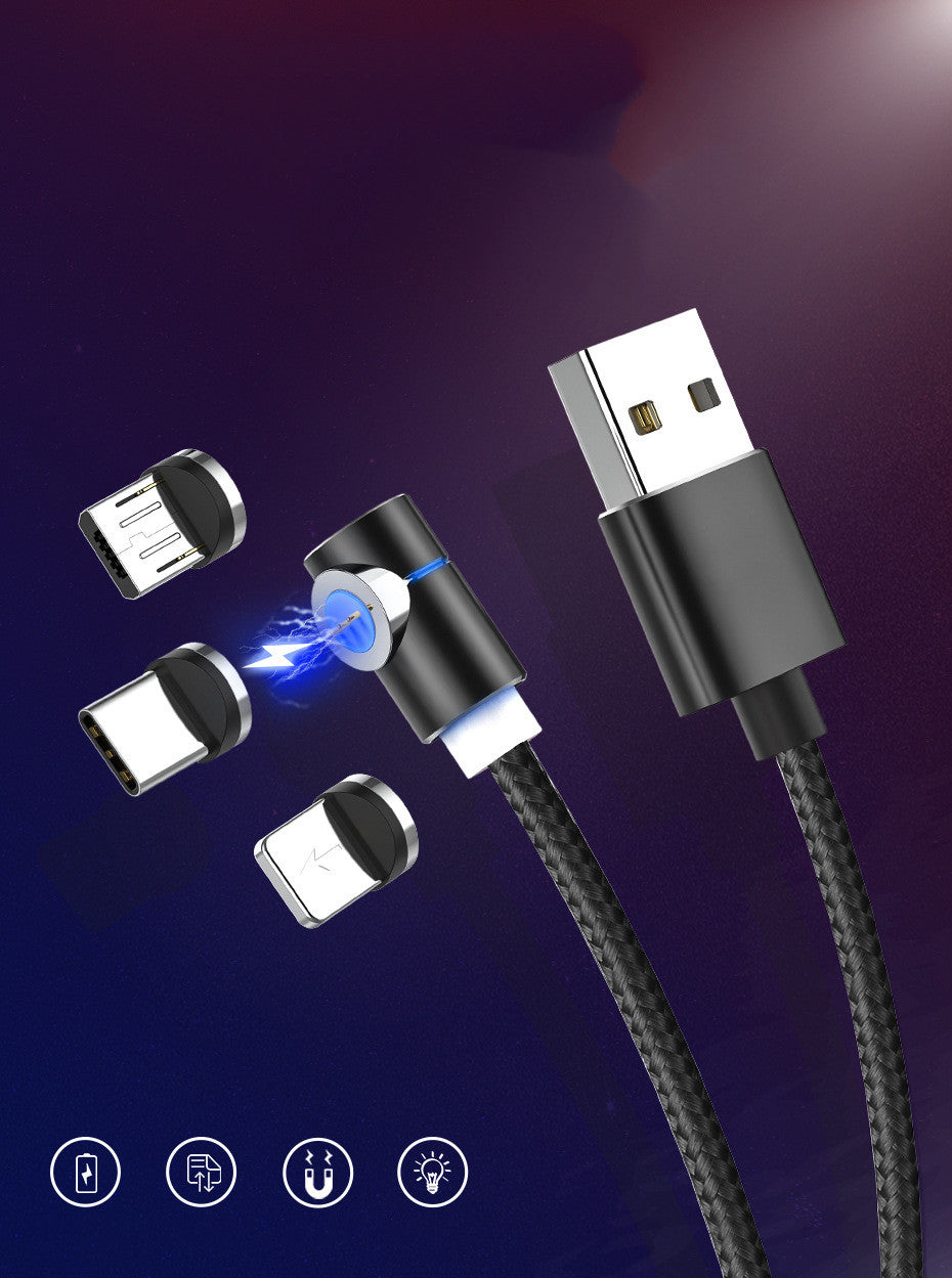 Câble magnétique LED Magnet Chargeur Câble USB & USB Type-C USB C