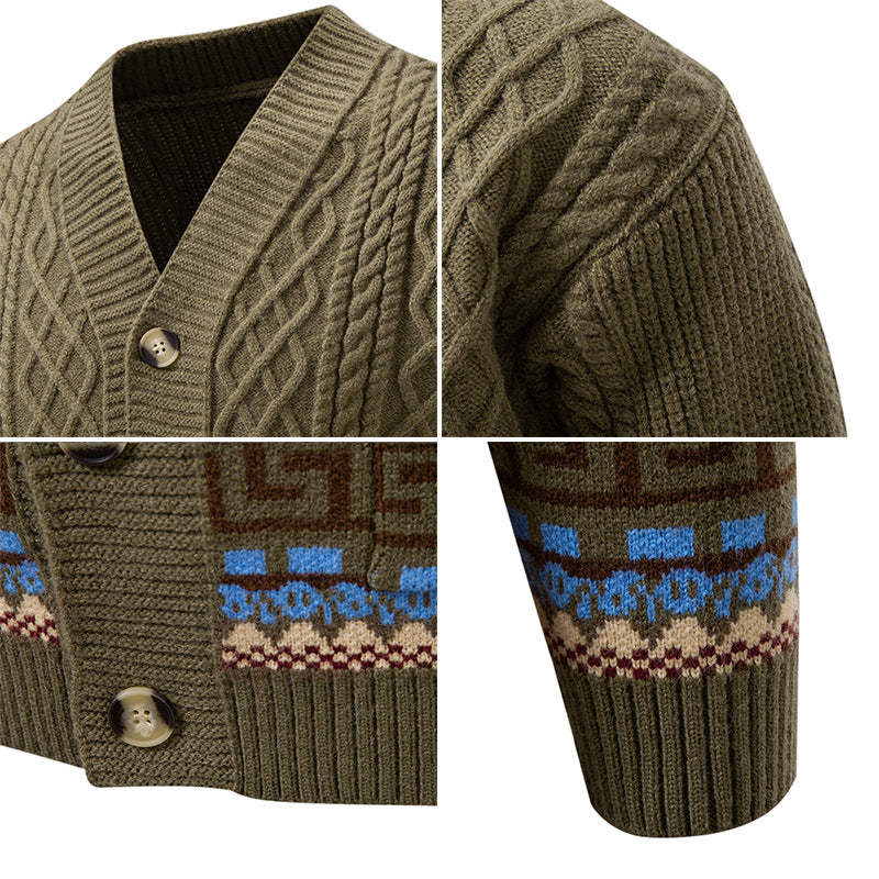 Veste casual pour hommes en tricot
