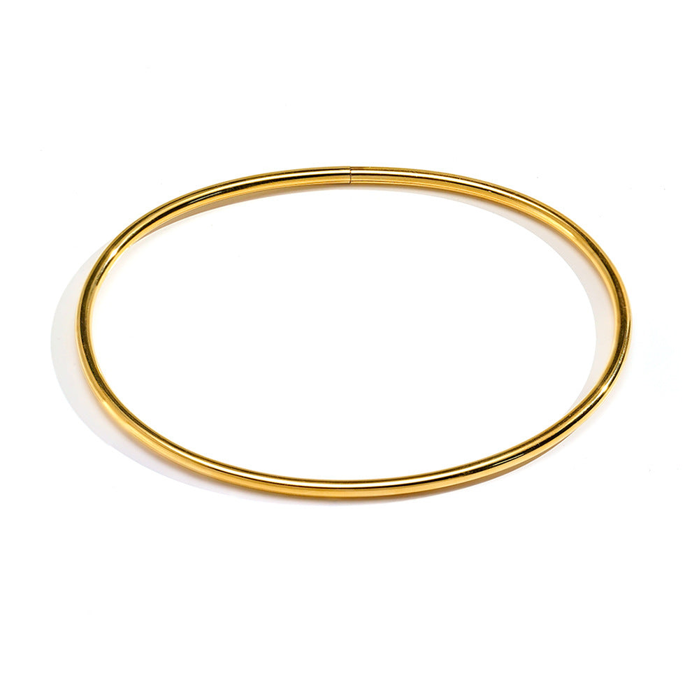 Titane en acier Tube creux Anklet et bracelet