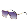 Lunettes de soleil grand format pour hommes avec cadres en métal