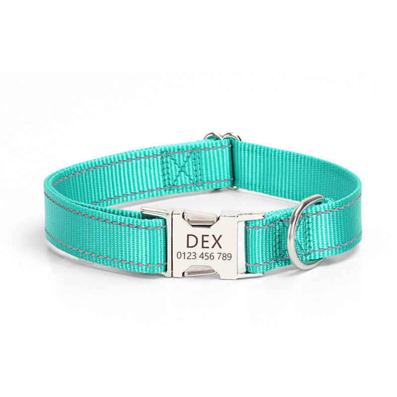 Reflective Nylon Rope Dog Collar