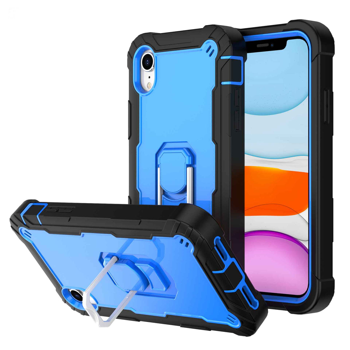 Mode simple couleur pure boîtier de téléphone en silicone