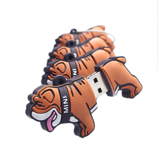 Creative mignon animal silicone Bulldog voiture 8g16g U disque