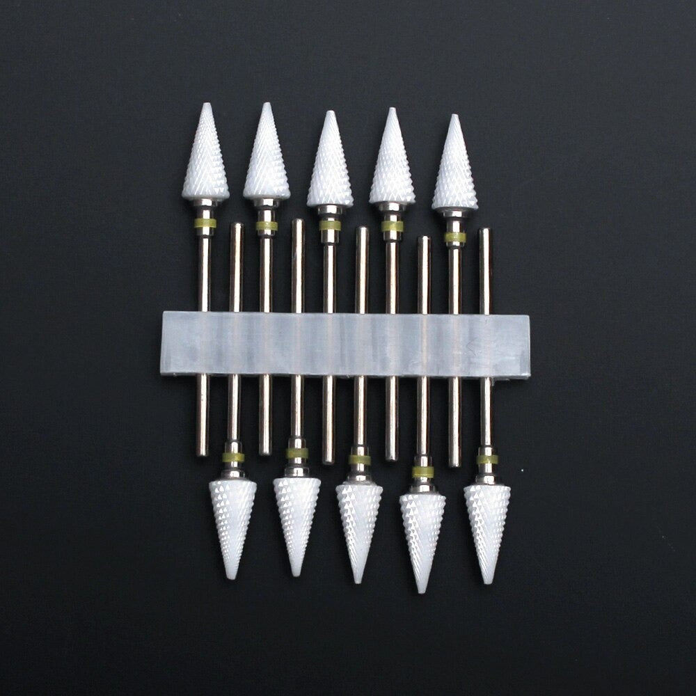 Ensemble d'outils de perceuse à ongles en céramique 10 pièces