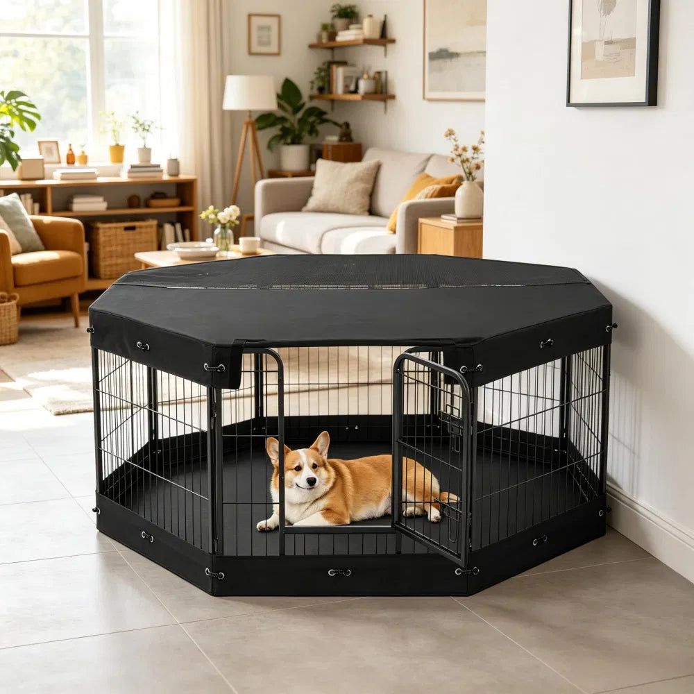 Maison de chien avec espace-sauvetage pour l'extérieur