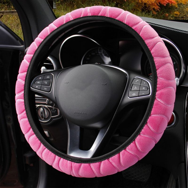 Couverture de volant en peluche de voiture