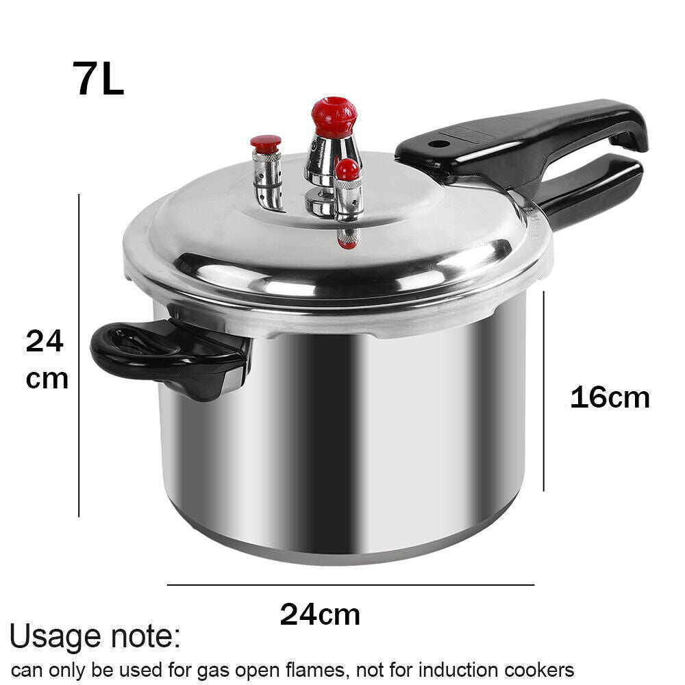 7LHome Dual Handle Cuisinière à pression en aluminium Cuisine Restauration Cuisinière Royaume-Uni