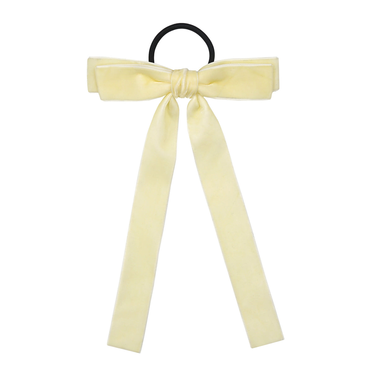 Velvet Bandeau Rubber Band Girl Bow Ribbon Cheval