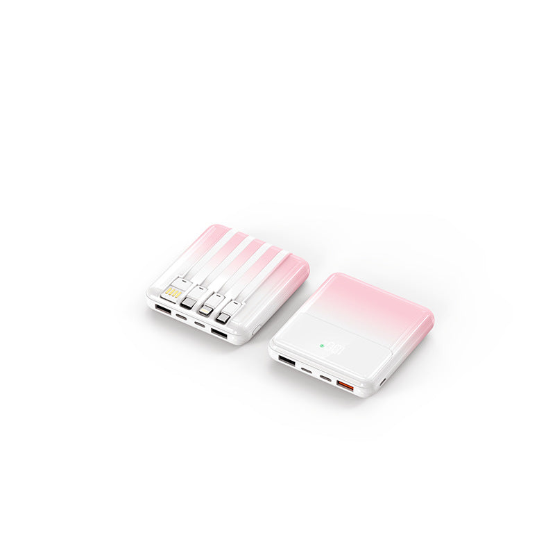Great look Gradient Color Super Fast Charge Large Capacity Mobile Power Supply