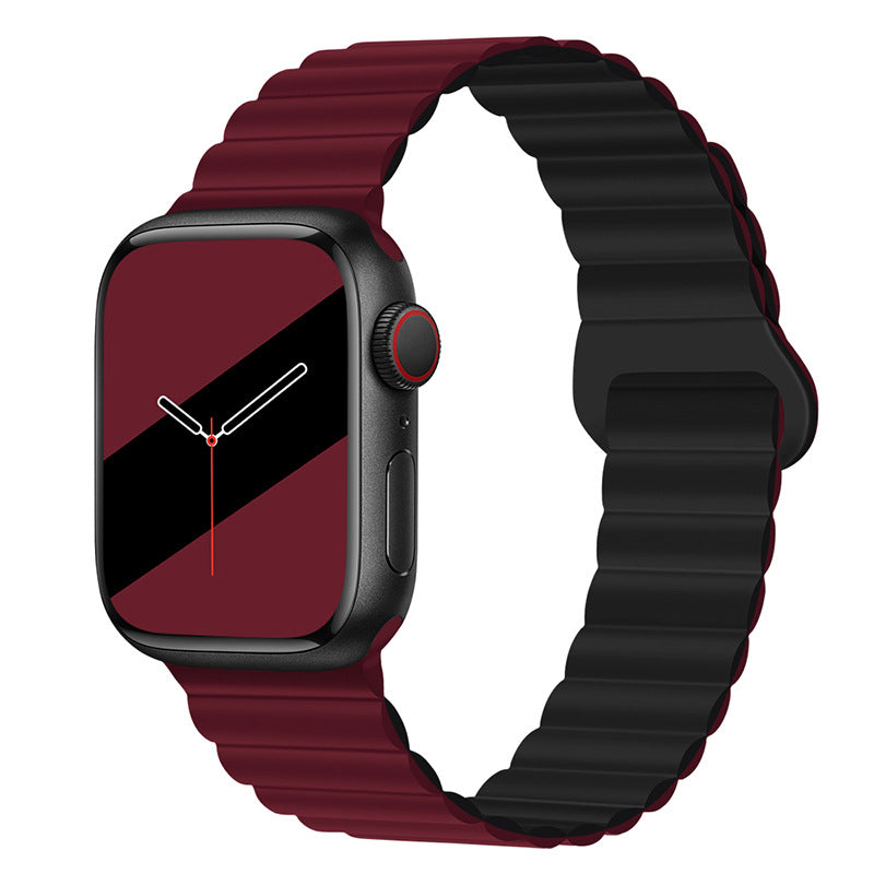 Bracelet de montre magnétique en silicone bande