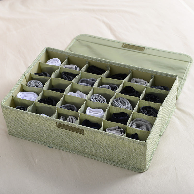 Boîte de rangement pliable en coton lavable