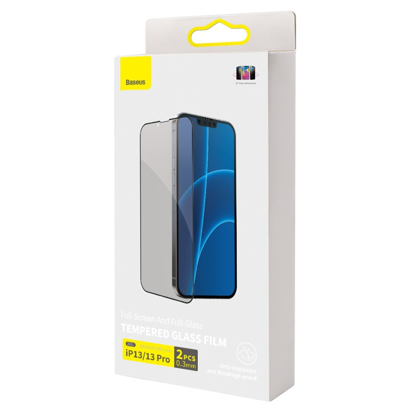 Plein écran Full Glass Privacy Tempered Film pour IP 5.4 pouces modèle noir