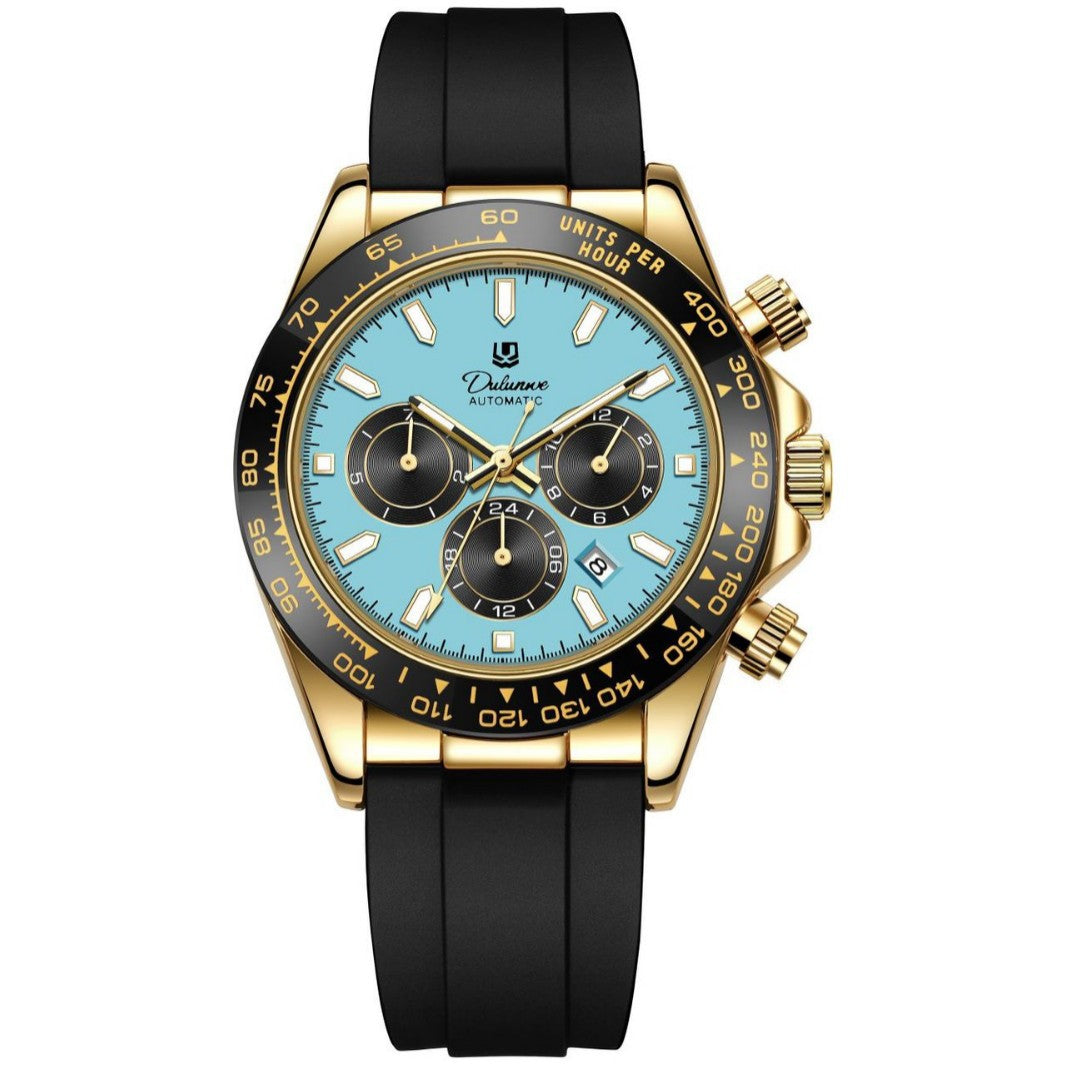 Homme Fashionable et tendance montre mécanique entièrement automatique