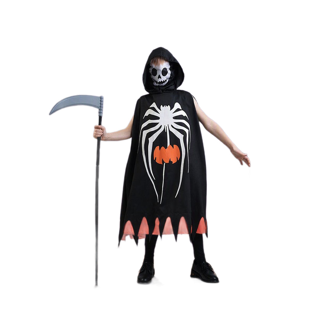 Costume de fête d'Halloween Enfants Cloak citrouille Spiderweb Skull Ghost Monster Cape