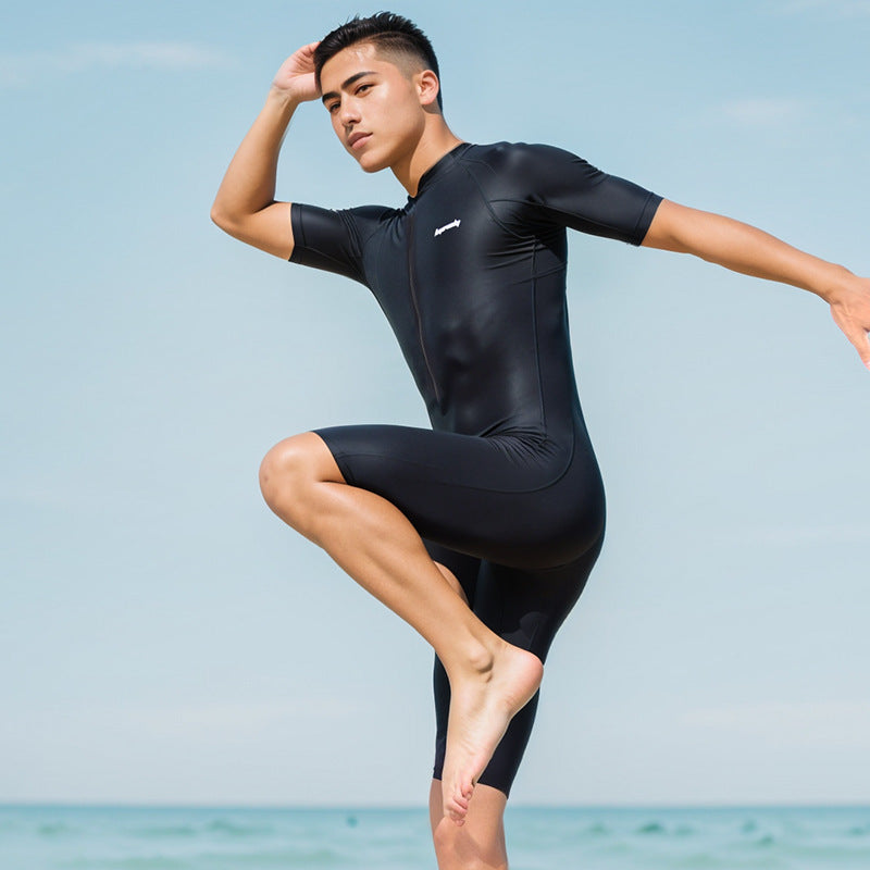 Maillot de bain à manches courtes à manches courtes pour hommes