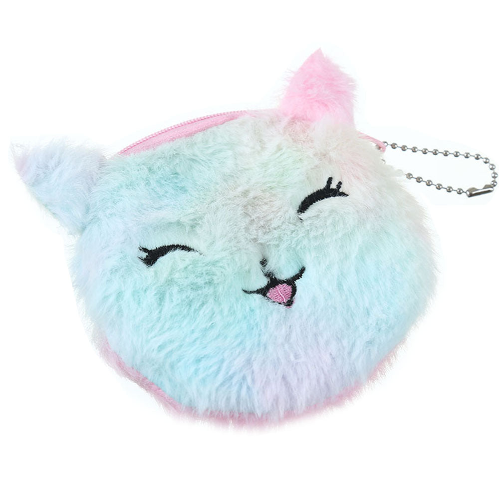 Portefeuille en peluche de chat pour enfants