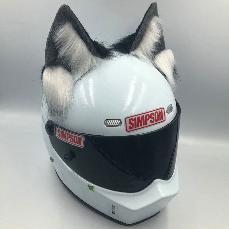 Casque Ornements Cat Oreilles Bête Oreilles Moto Vélo électrique Femme