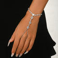 Bracelet de fleurs Zircon en cristal simple et écologique pour les femmes