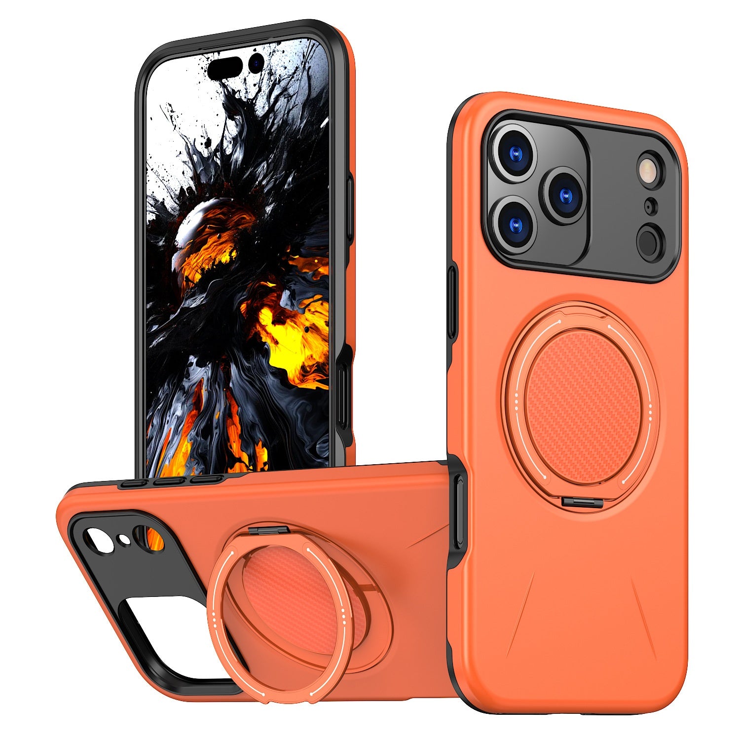 Convient pour 17Pro cas de téléphone rotative Damping Magnetic Bracket Deux-en-un