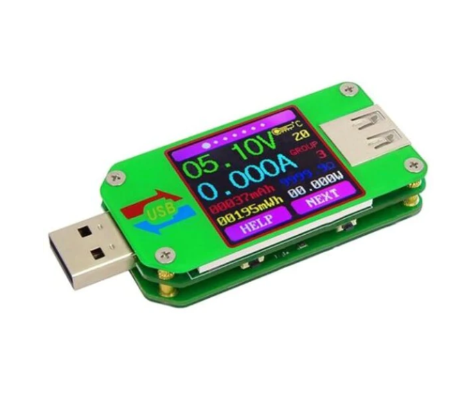 UM24C USB 2.0 Color Screen Thermometer with Bluetooth Communication
