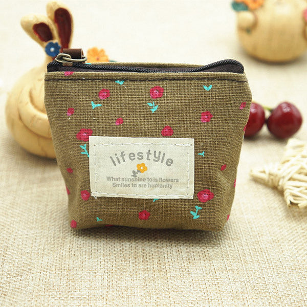 Version coréenne de la mode Zakka mini et petit porte-monnaie zéro belle bande dessinée