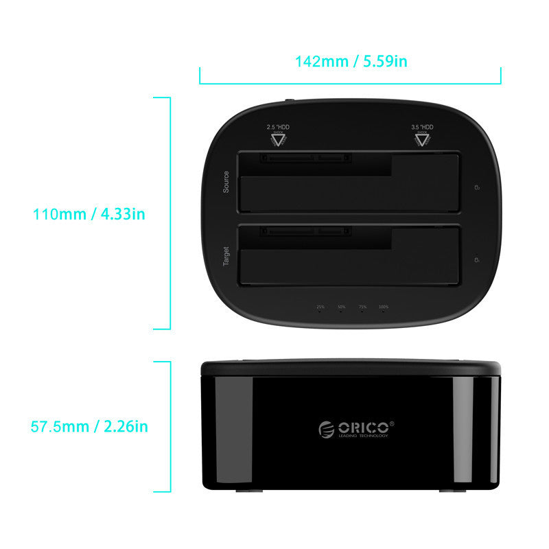 Porte-boîte à disque dur mobile Copier un carnet de notes en ligne Porte-disque dur