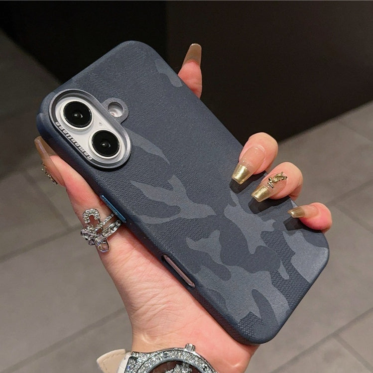 Camouflage Couverture de protection de téléphone mobile en cuir tout compris