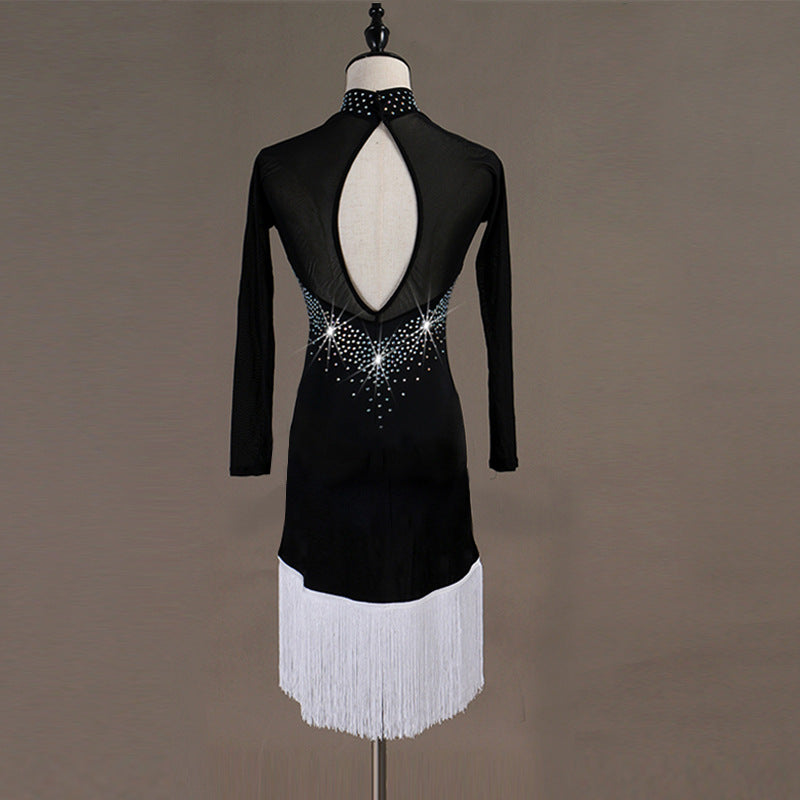 OCTLQ105 Latine femme porter Samba concours robes de danse