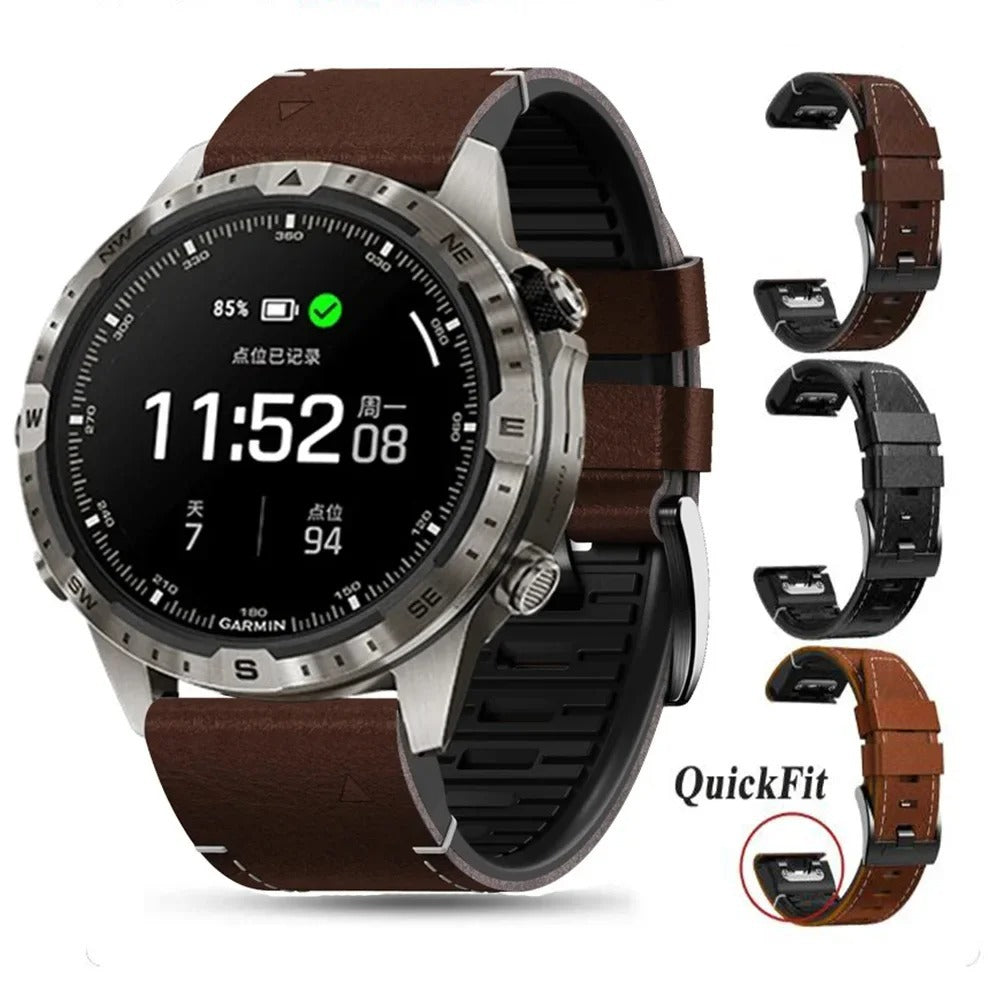 Bracelet de montre de sortie rapide en silicone pointant