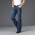 Pantalon de denim à jambes larges en feu, taille haute