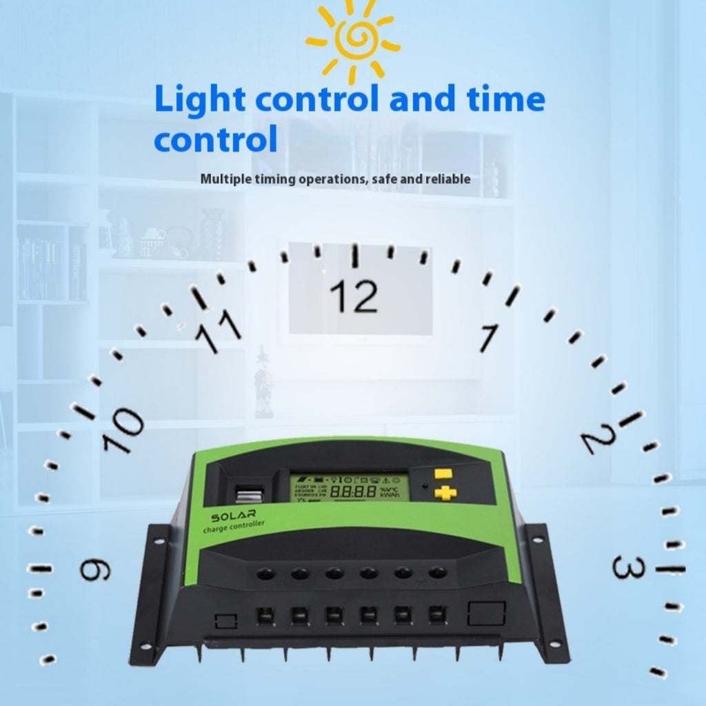 Contrôleur solaire 12v24v20A-60A Contrôleur de panneau photovoltaïque