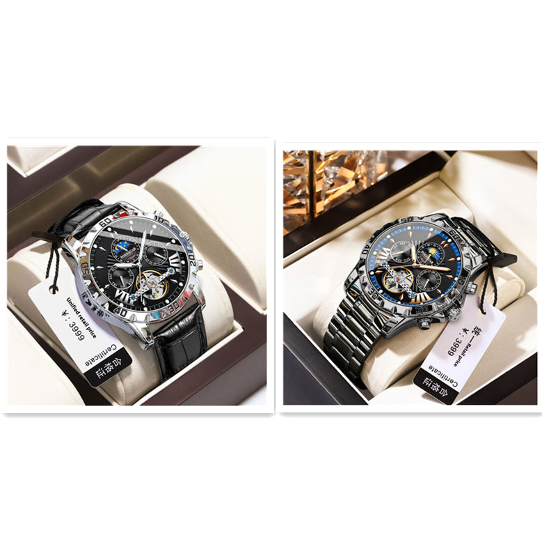 Machinerie automatique de luxe de montre pour hommes
