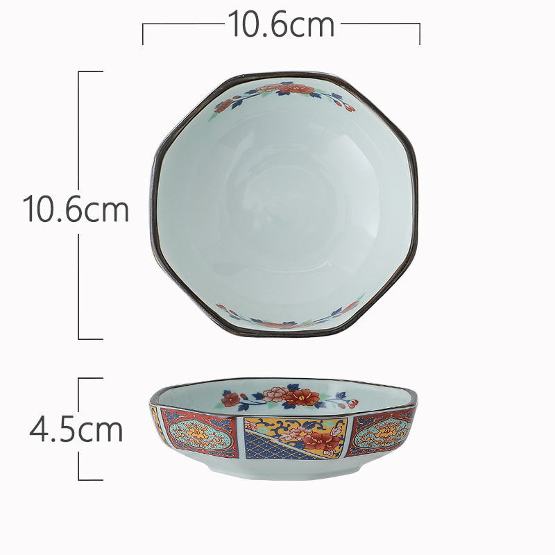 Céramique Bol de table octagonale japonaise pour usage domestique