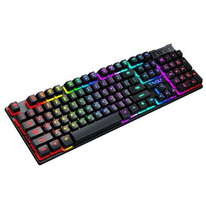 Gaming Usb Clavier filaire lumineux Manipulateur flottant