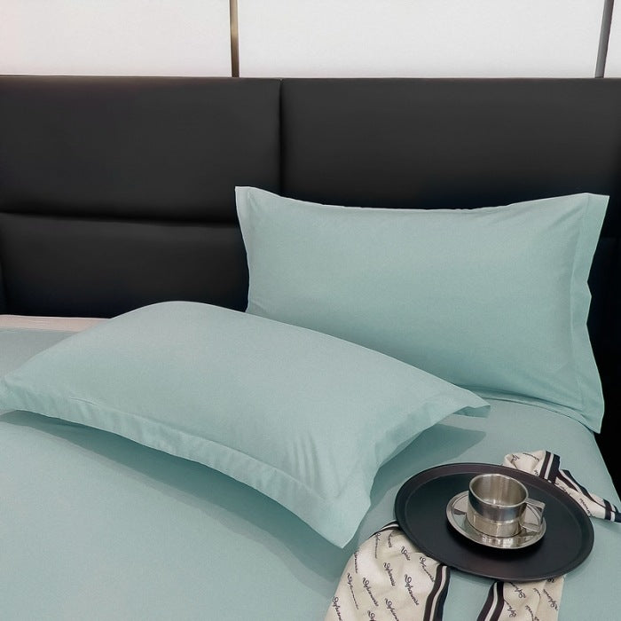 Coussin lavable en coton Aloe de couleur solide Et respirant