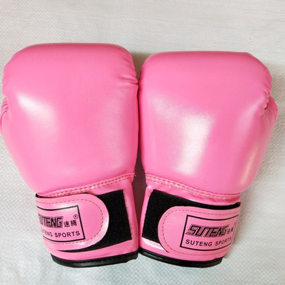 Suteng Pearlescent Gants de boxe pour enfants de couleur solide Gants de boxe Sac à sable Gants de boxe