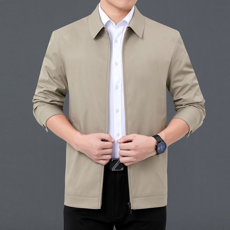 Collar Dad-style Button-up Casual Summer Jacket