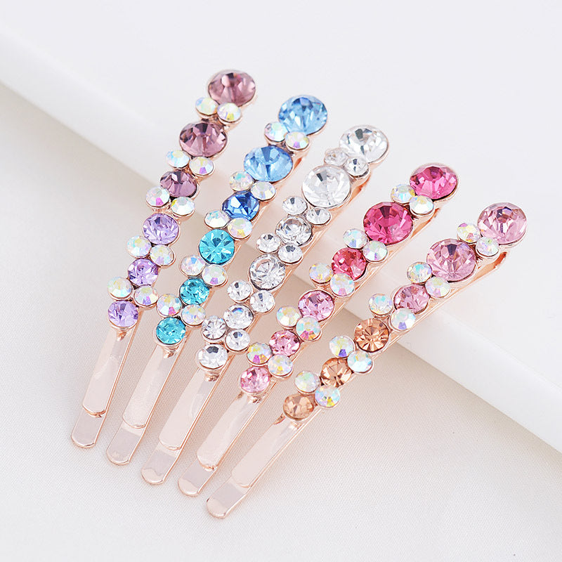 Shiny Strass Bow filles épingle à cheveux All-match avec Bangs Clip